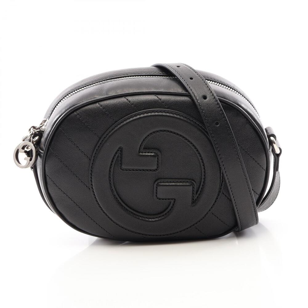 Gucci Blondie Leather Shoulder Bag Black